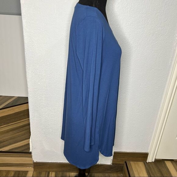 Eileen Fisher Long Sleeve Blue Tunic Blouse Casual  Sz small - Picture 10 of 15